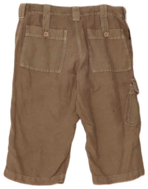 Bermuda cargo da uomo Armani W29 piccolo in lino beige