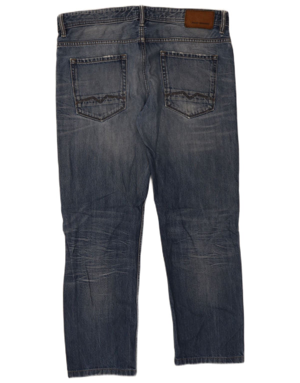 Jeans dritti da uomo Hugo Boss W34 L27 cotone blu