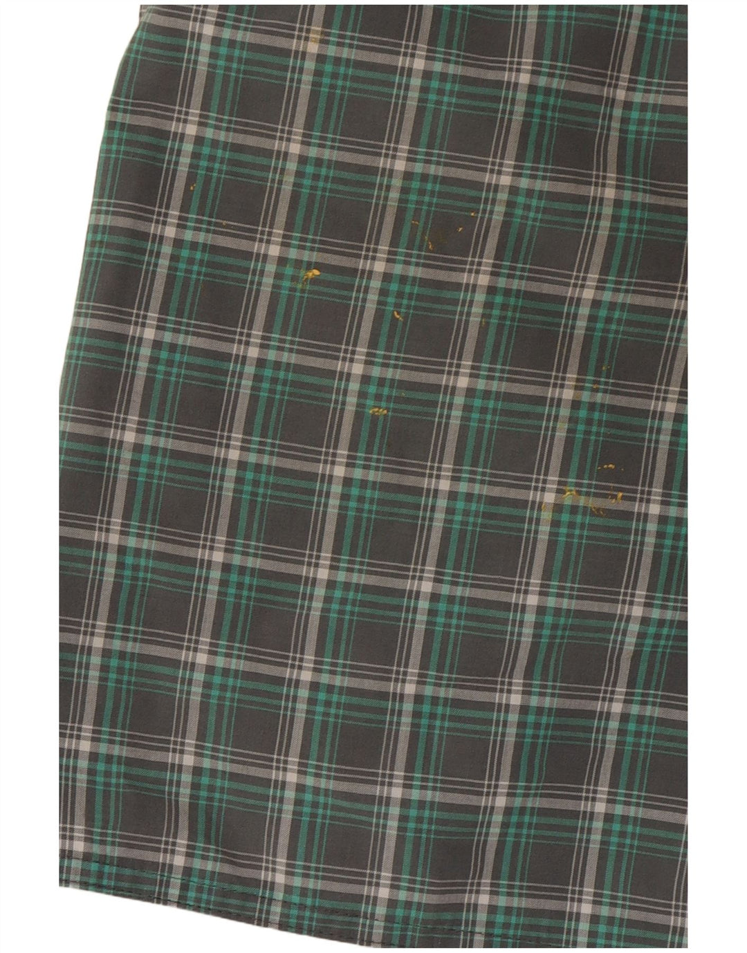 Pantaloncini da bagno da uomo Adidas in poliestere a quadri verde medio