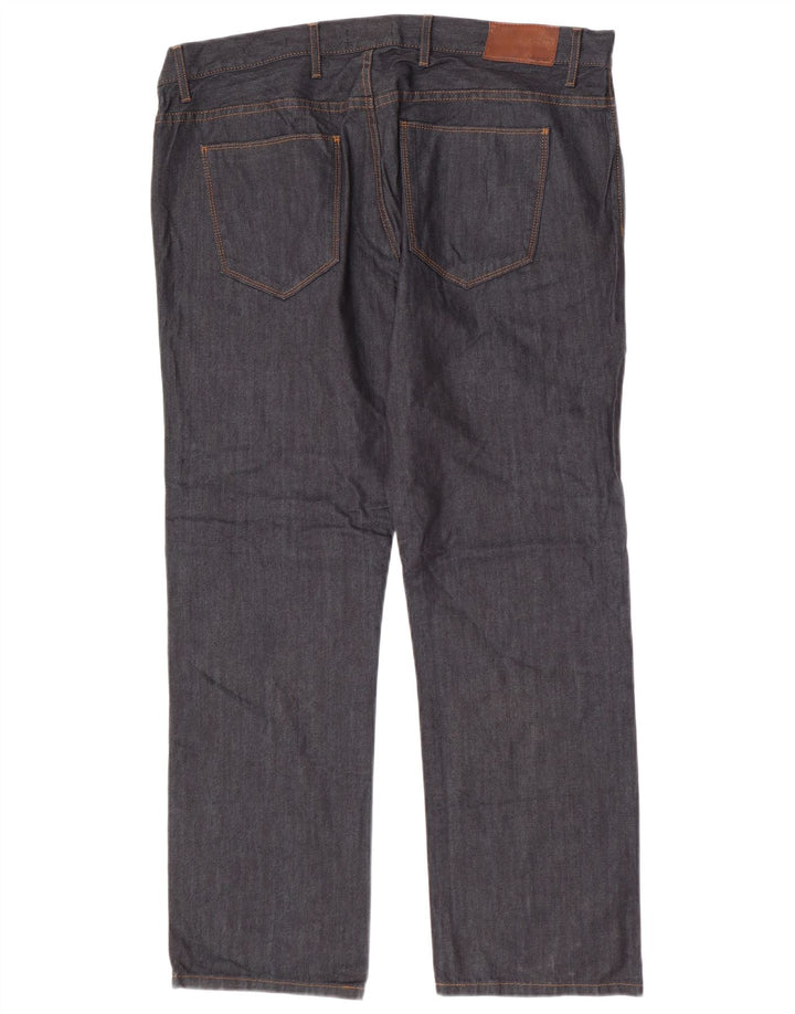Jeans dritti autografi da uomo Marks & Spencer W40 L31 cotone blu navy