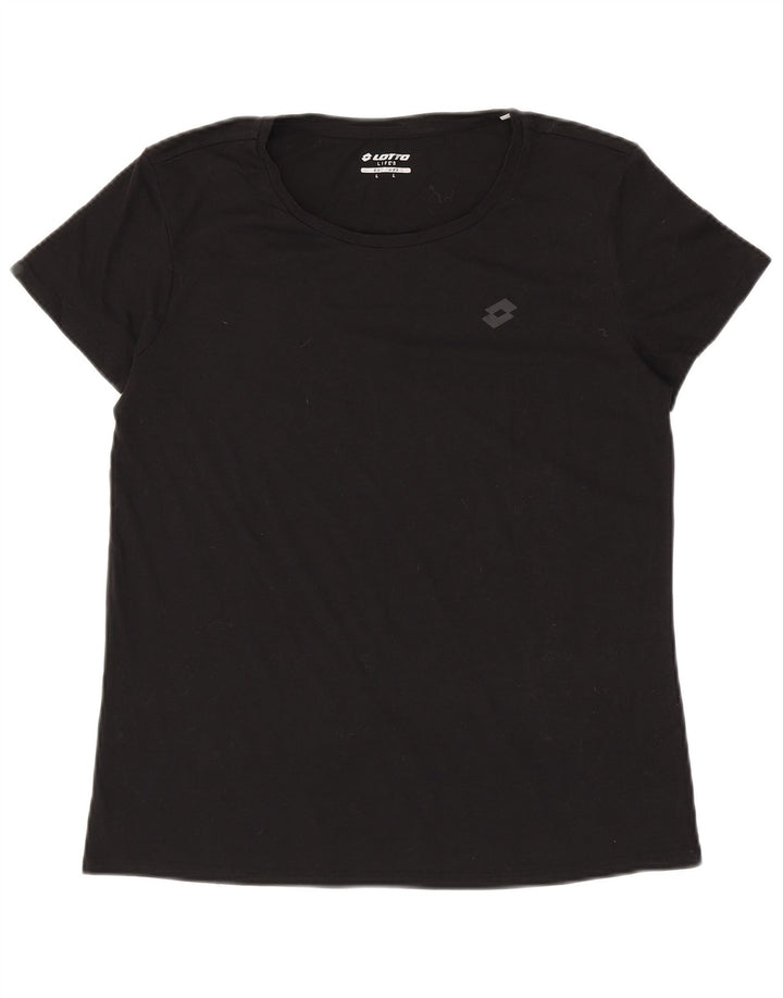 T-shirt da donna LOTTO Top UK 16 grande nera