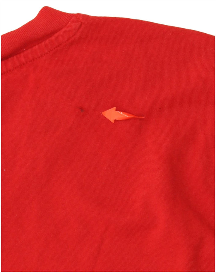 T-shirt grafica da uomo ADIDAS Top XL in cotone color block rosso