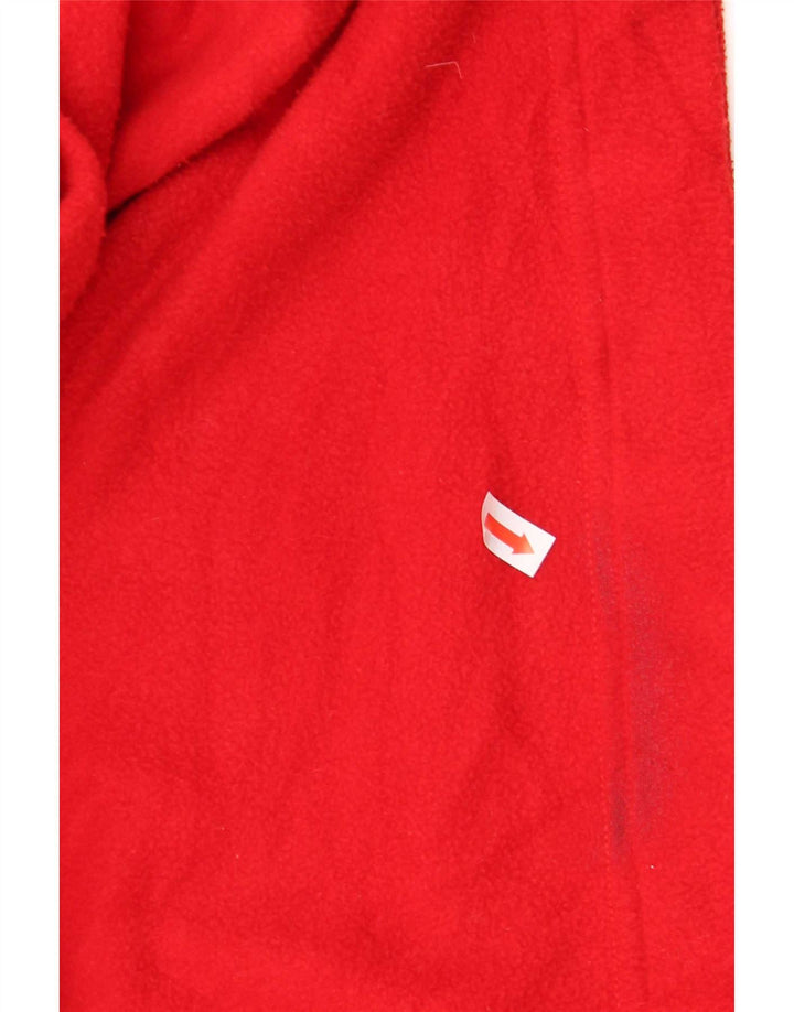 Think Pink Maglione in pile da uomo con collo alto XL Poliestere color block rosso