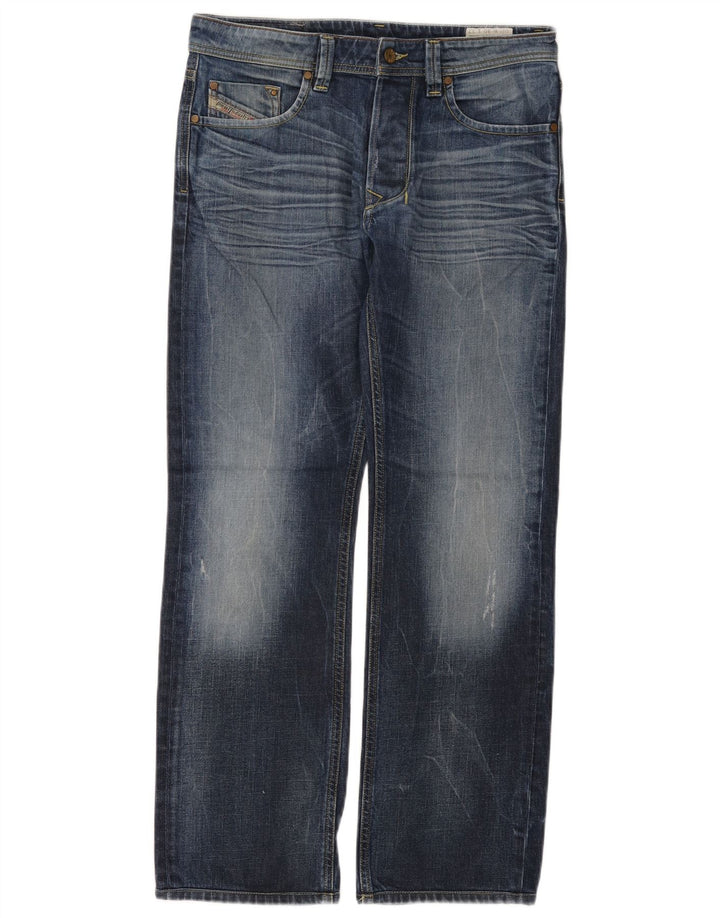 Jeans dritti regolari da uomo Diesel Larkee W30 L32 cotone blu