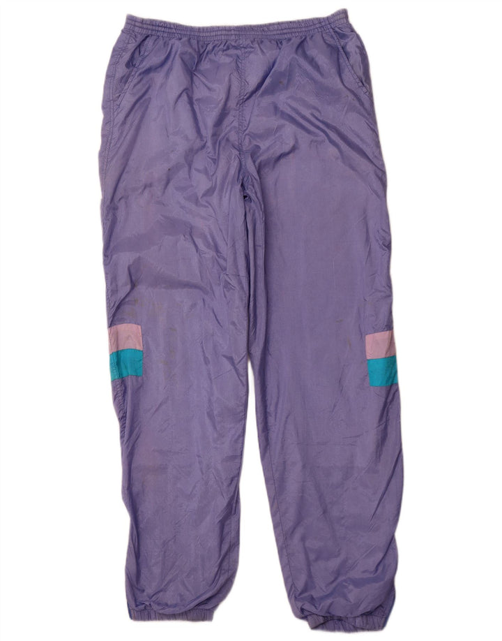 Pantaloni da tuta da donna VINTAGE Joggers XL Nylon viola