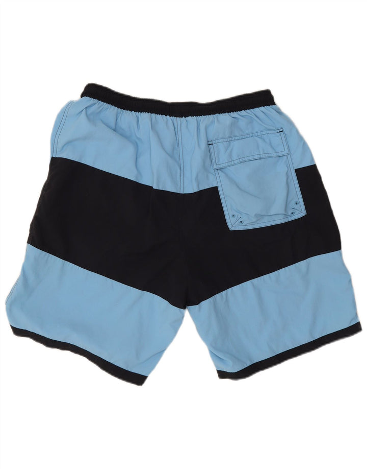 Pantaloncini da bagno da uomo Fred Perry grandi in nylon color block blu