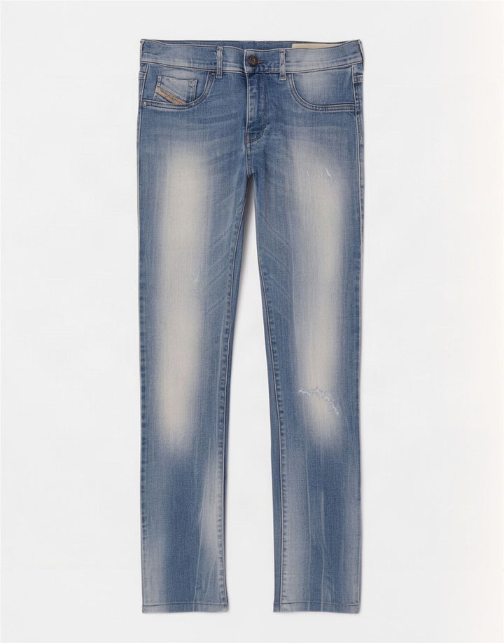 Jeans super slim effetto consumato da donna Diesel W29 L28 cotone blu