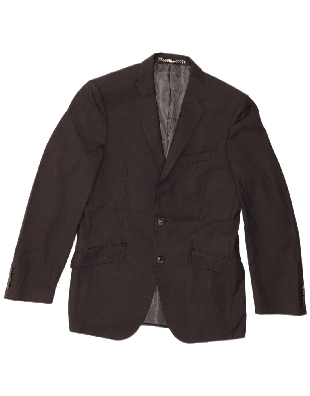 Giacca blazer a 2 bottoni da uomo Marks & Spencer UK 38 lana vergine grigio medio