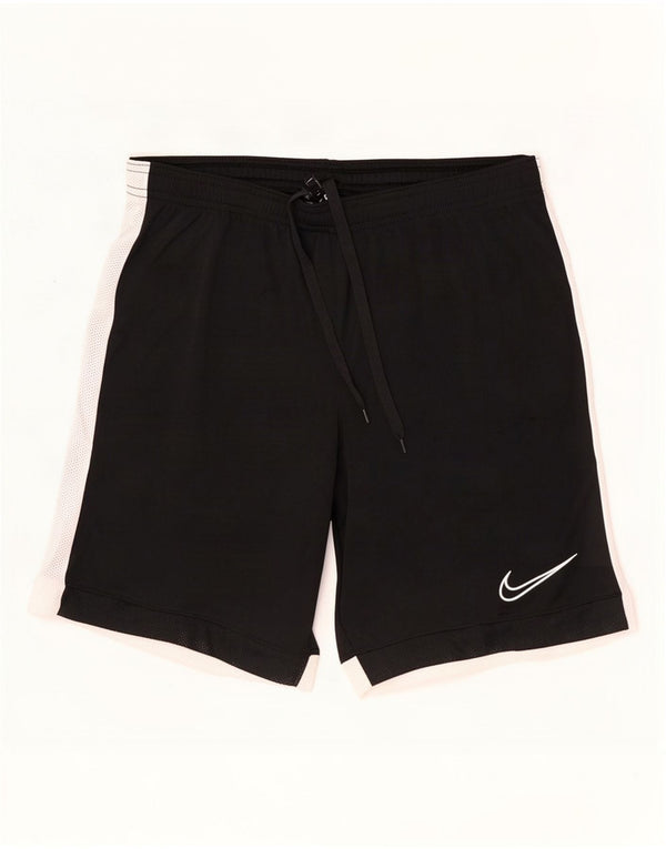 Pantaloncini sportivi Nike da uomo Dri Fit piccoli in poliestere color block nero