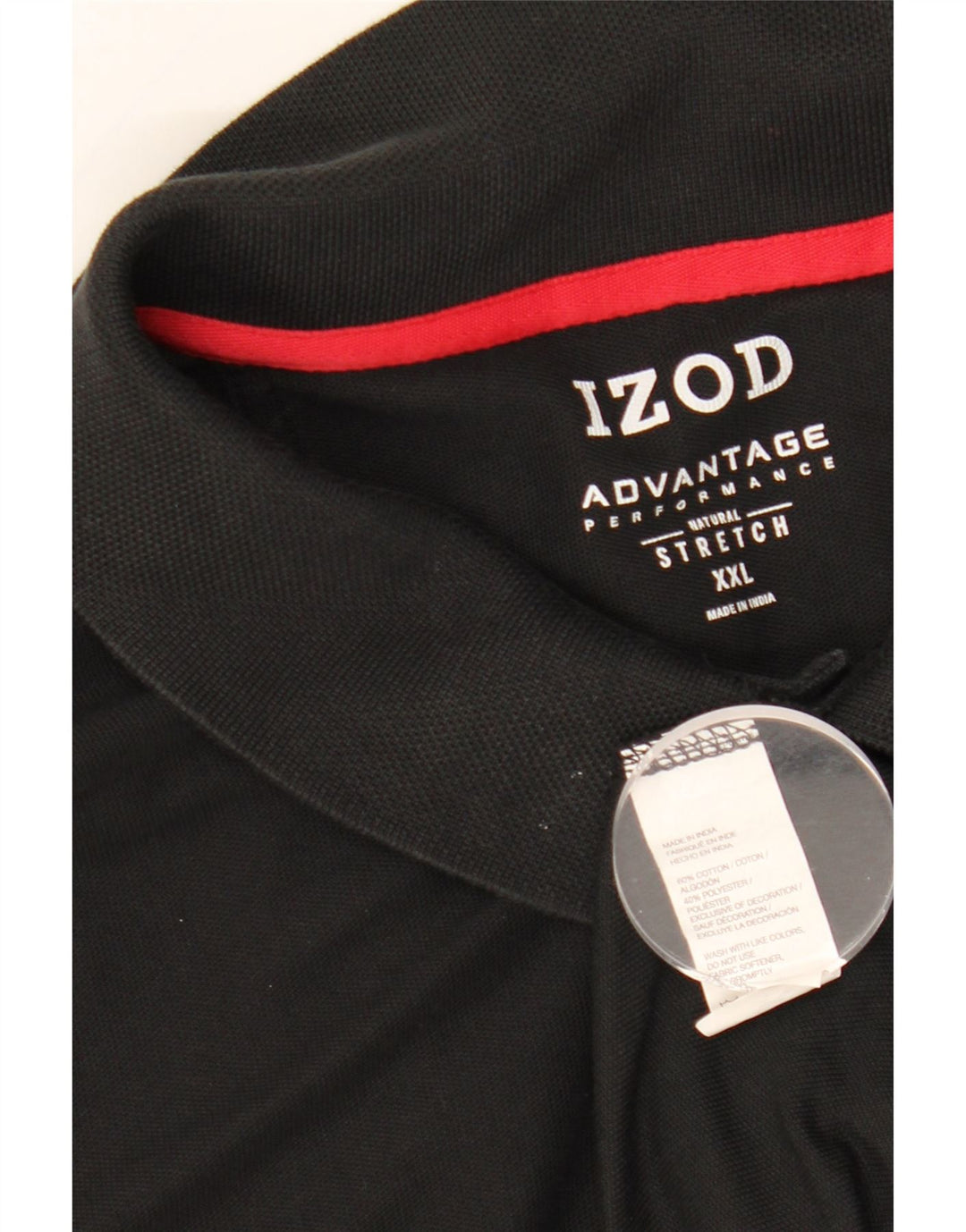 Polo da uomo IZOD 2XL in cotone nero