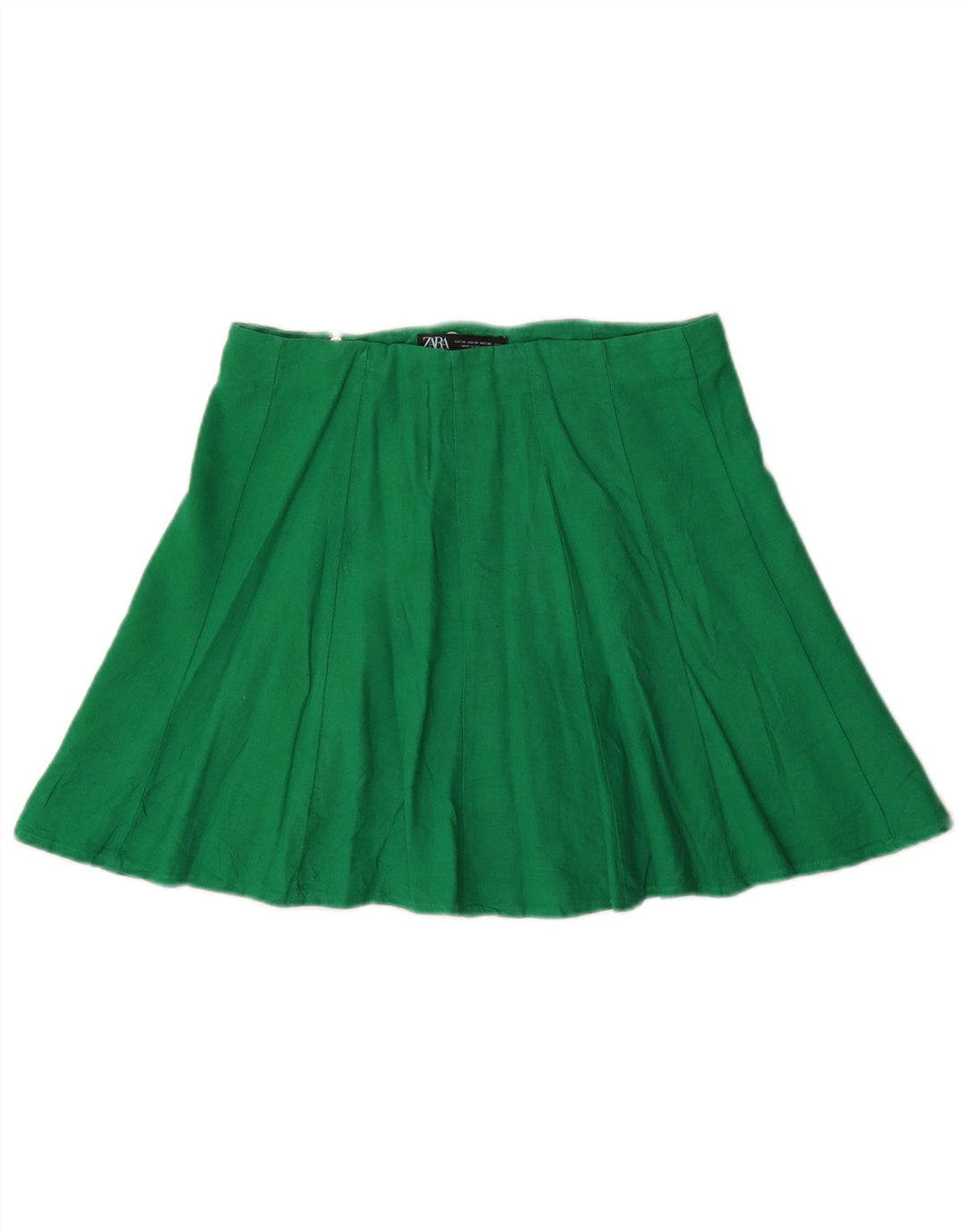 Minigonna Zara da donna XS W24 lino verde