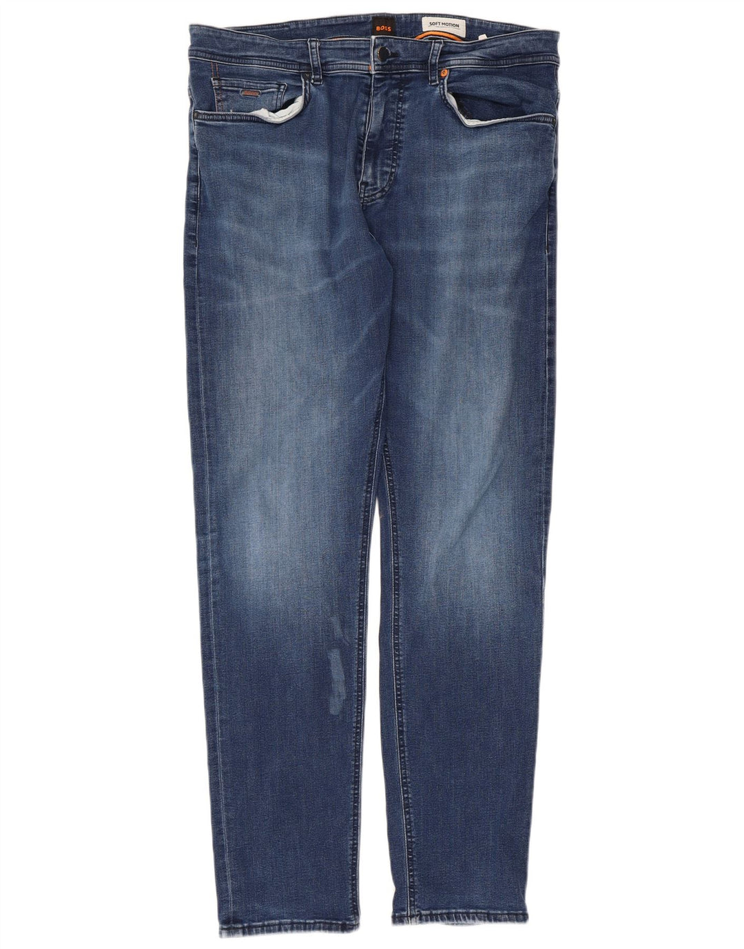 Jeans slim da donna Soft Motion Hugo Boss W36 L34 cotone blu