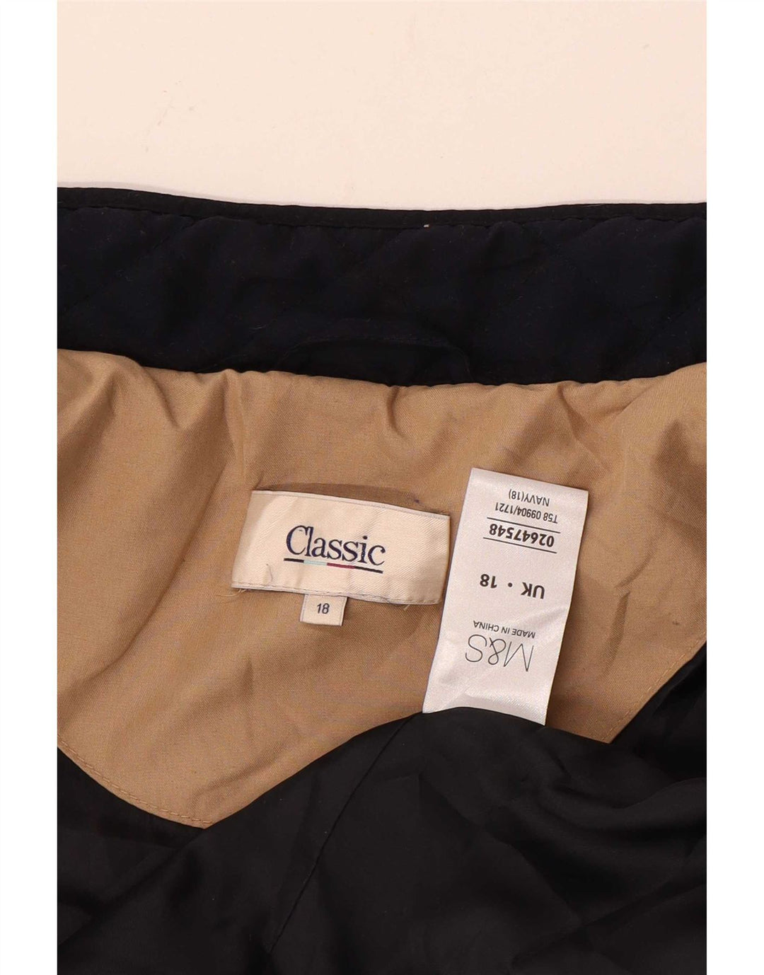 Giacca trapuntata da donna CLASSIC UK 18 XL Poliestere blu navy