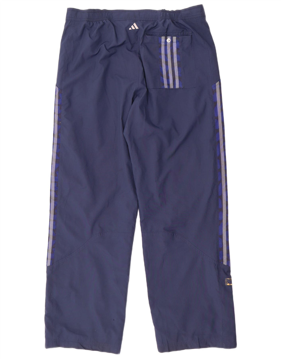 Pantaloni impermeabili da uomo Adidas Large in poliestere blu navy