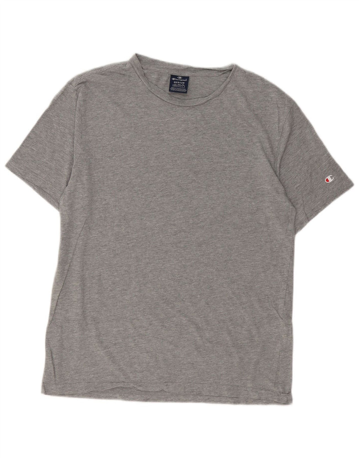 T-shirt da uomo Adidas Top in cotone chiazzato grigio medio