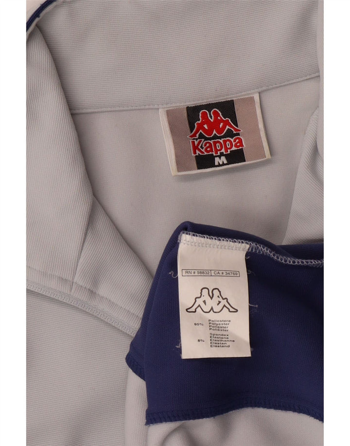 Giacca da tuta da uomo Kappa in poliestere color block blu medio