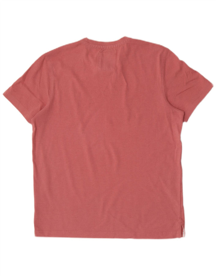 CREW CLOTHING T-shirt da uomo Top in cotone rosa medio