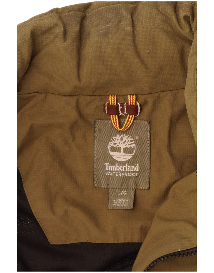 Giacca antipioggia da uomo Timberland UK 40 Large Khaki Nylon
