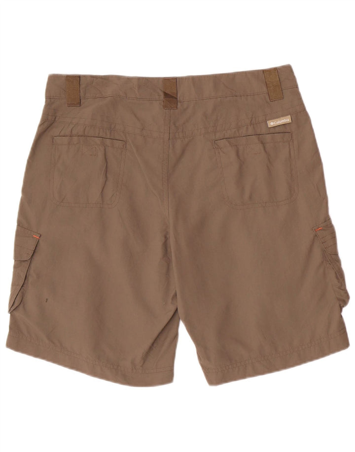 Pantaloncini cargo Columbia da donna UK 16 grandi W34 nylon beige