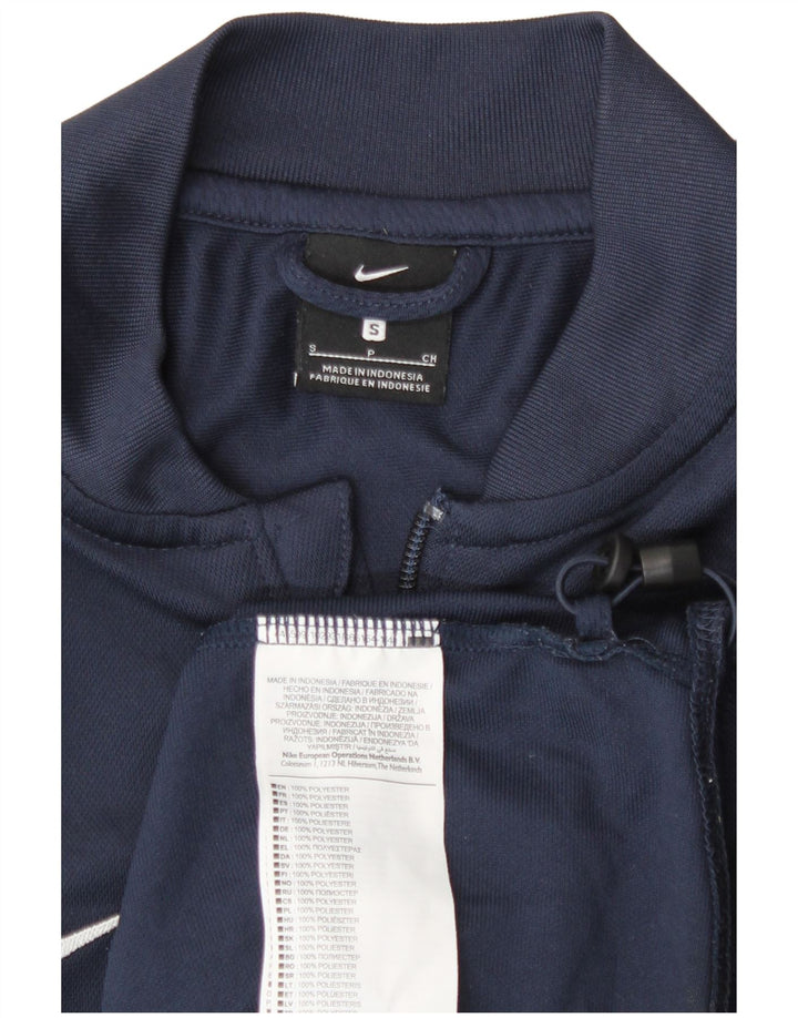 Giacca da ginnastica da uomo Nike Small, giacca sportiva in poliestere blu navy