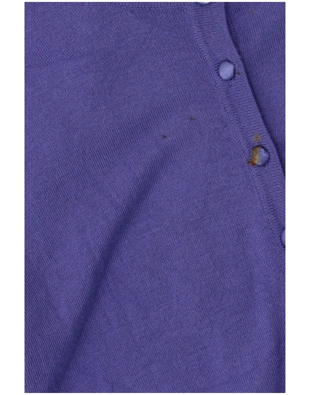 Maglione cardigan corto da donna Marks & Spencer UK 14 Viscosa viola medio