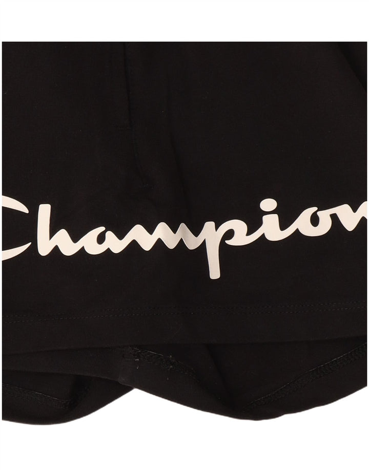 Pantaloncini sportivi grafici da donna Champion UK 12 medi neri