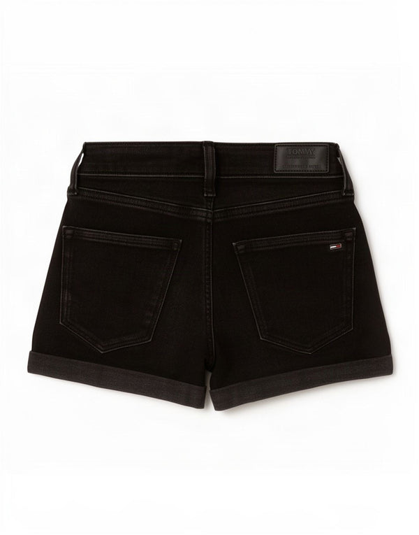Pantaloncini di jeans da donna Tommy Hilfiger XS W24 cotone nero