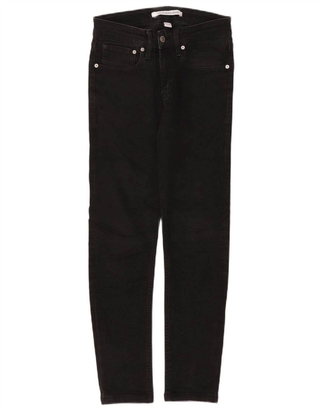 Jeans slim da donna Calvin Klein W29 L26 cotone nero