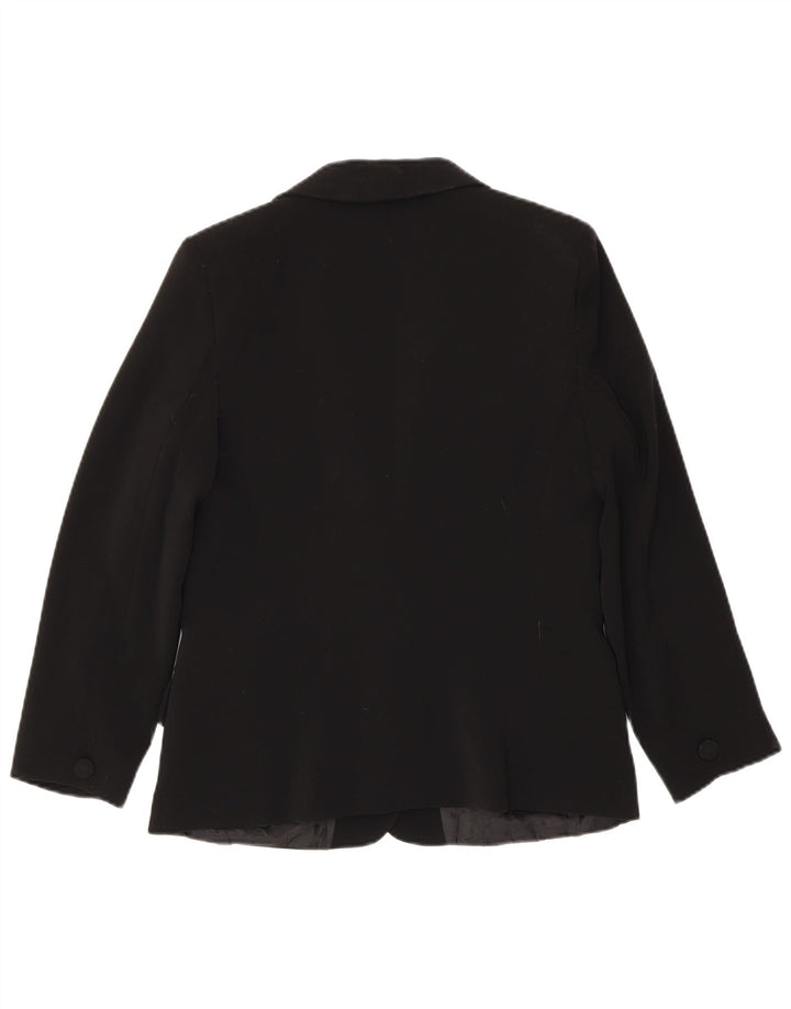 Giacca Blazer a 2 Bottoni da Donna Luisa Spagnoli IT 46 Large Poliestere Nero