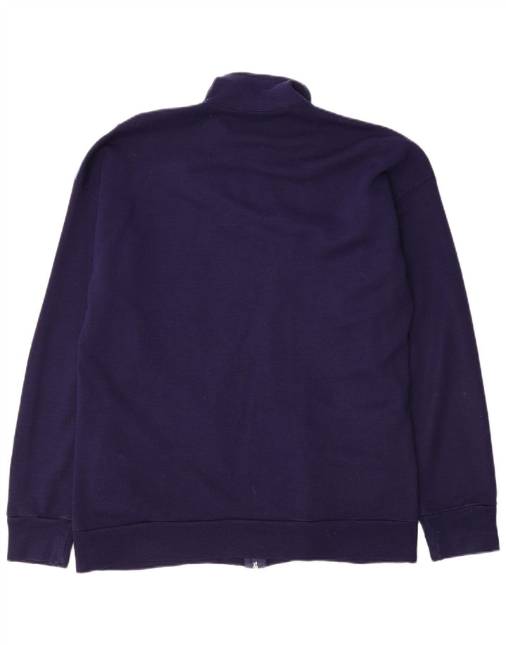 Giacca da tuta da uomo vintage grande color block blu navy