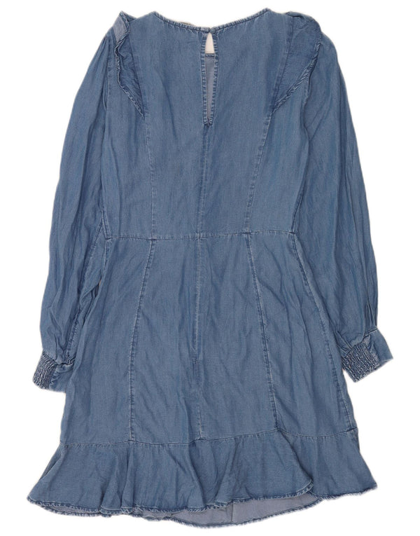 Abito in denim da donna Oasis UK 8 piccolo Lyocell blu
