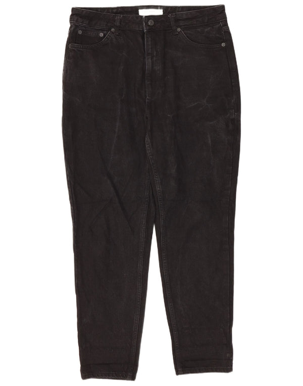 Jeans affusolati mamma da donna Topshop W32 L26 cotone nero