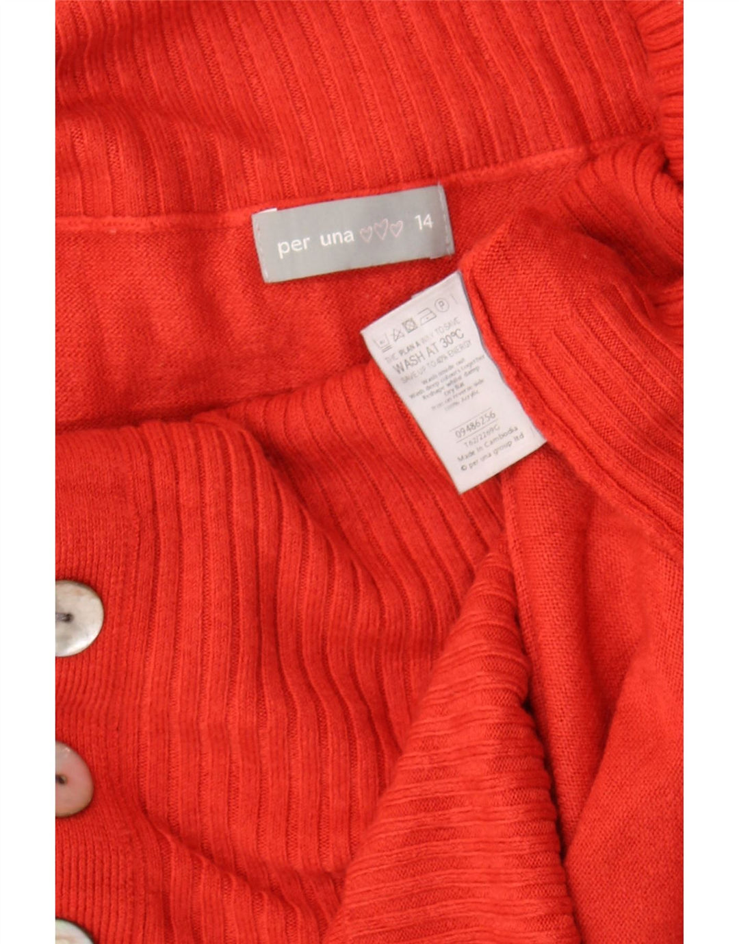 Maglione maglione a collo alto da donna Per Una UK 14 Acrilico arancione medio
