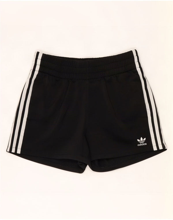Adidas Womens Sport Shorts UK 10 Small Black Polyester