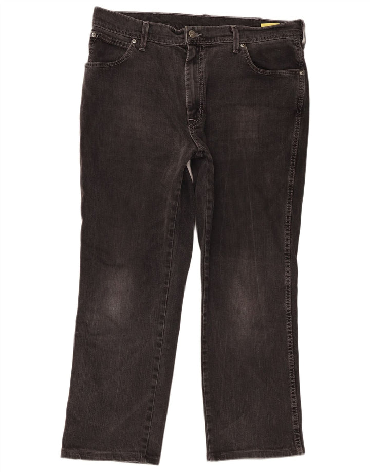 Jeans dritti da uomo Wrangler W38 L27 cotone grigio