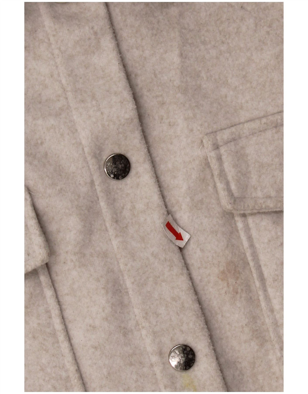 Camicia in pile Shacket oversize da donna Zara UK 16 grande poliestere grigio