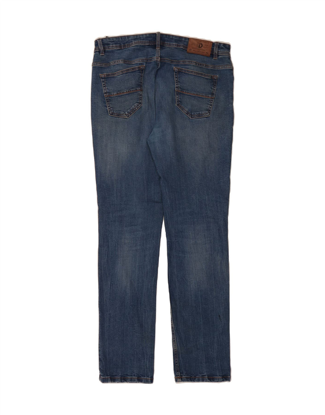 DACK'S Mens Straight Jeans IT 52 XL W36 L34 Blue Vintage Dack's and Second-Hand Dack's from Messina Hembry 