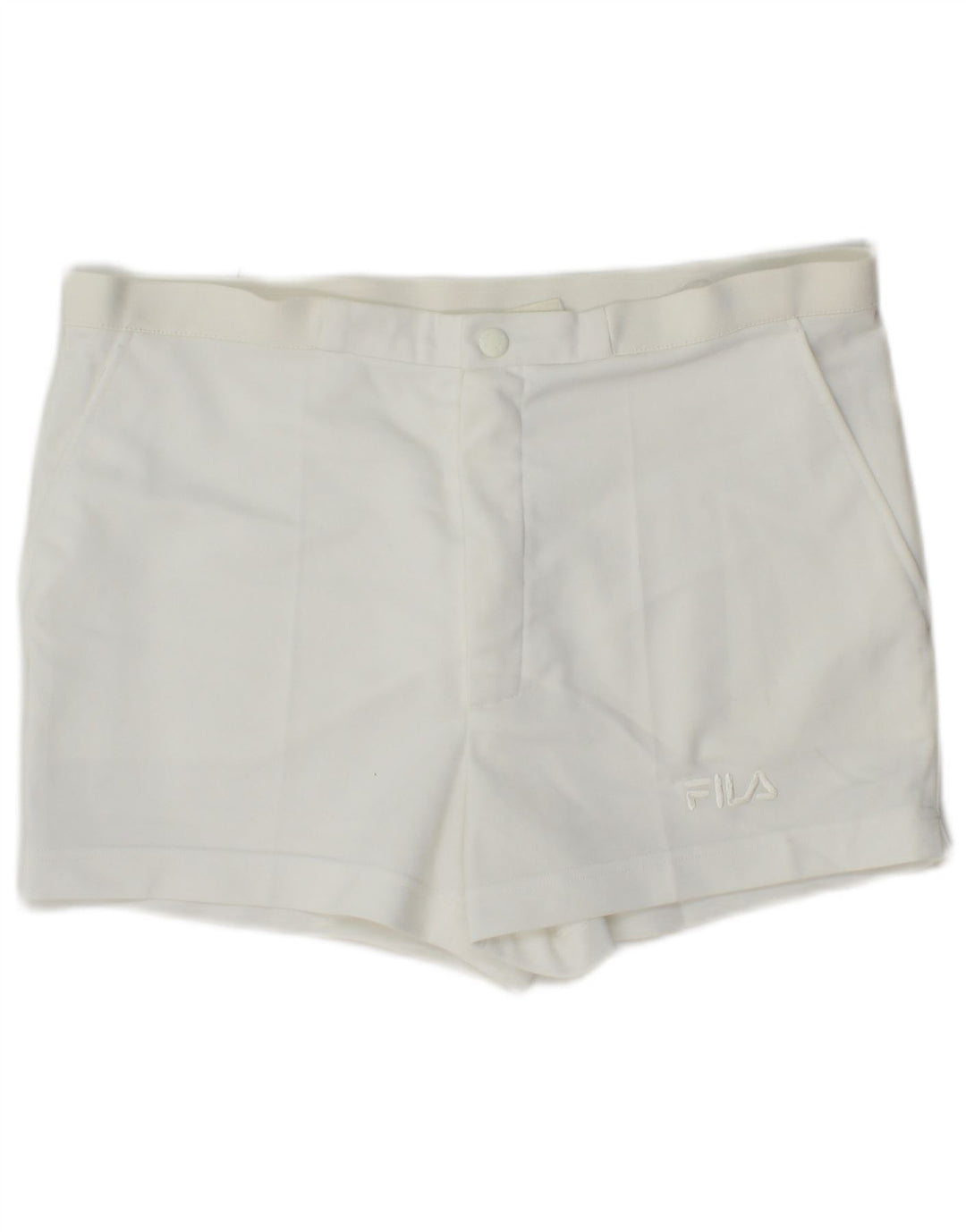 Pantaloncini chino da uomo FILA IT 50 Large W34 poliestere bianco