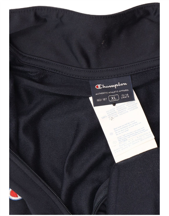 Giacca da tuta da ragazzo Champion 13-14 anni XL poliestere blu navy