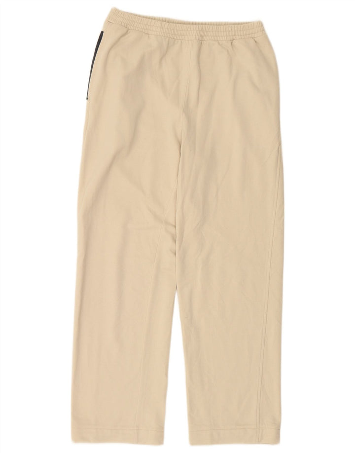 LOTTO Womens Tracksuit Trousers UK 12 Medium Beige Cotton