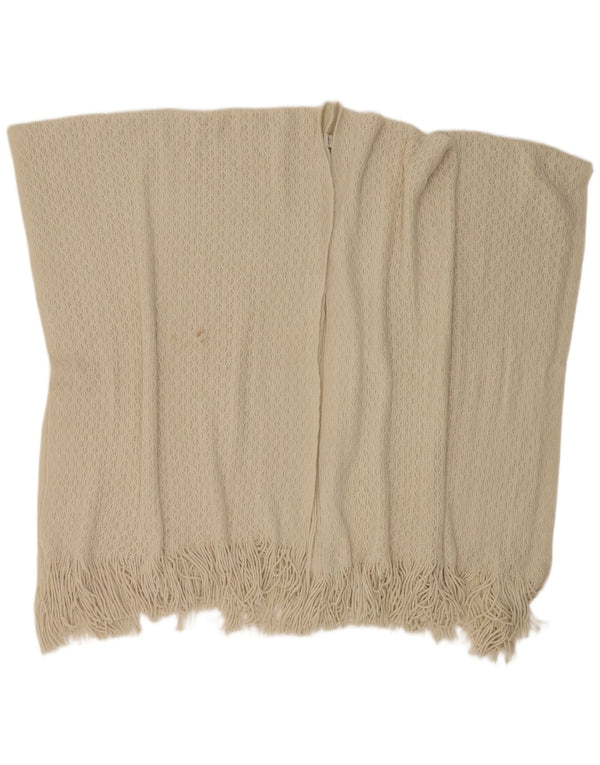 Maglione cardigan poncho da donna Marks & Spencer taglia unica acrilico bianco sporco