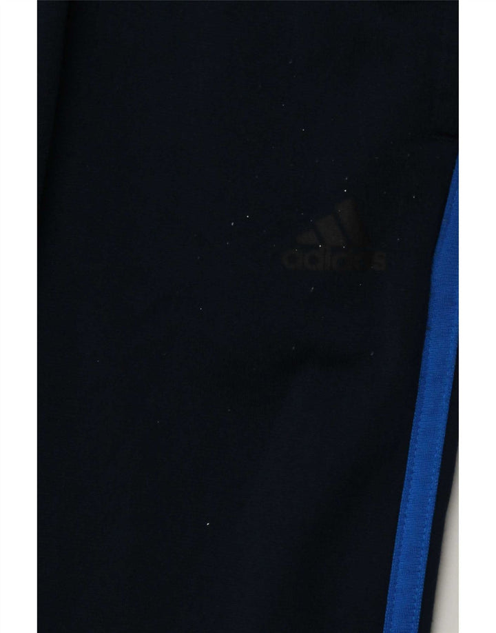 Pantaloni da tuta da uomo Adidas medi in poliestere blu navy