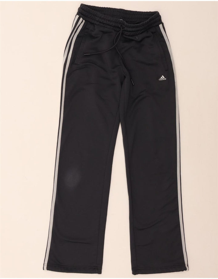 Pantaloni della tuta da donna Adidas UK 12 Poliestere grigio medio
