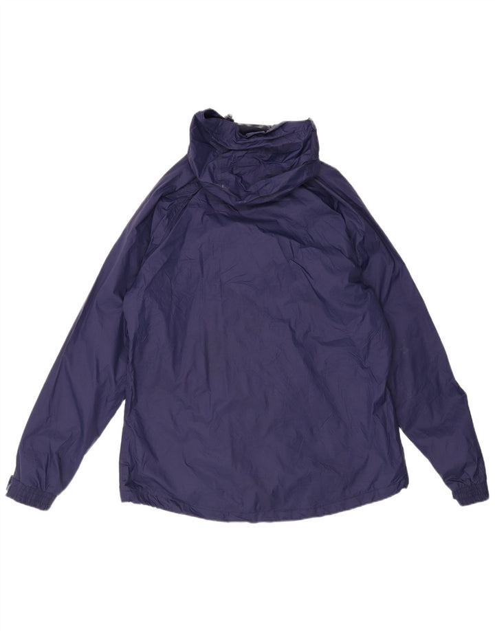 Giacca antipioggia con cappuccio da donna Mountain Warehouse UK 16 Large in nylon blu navy