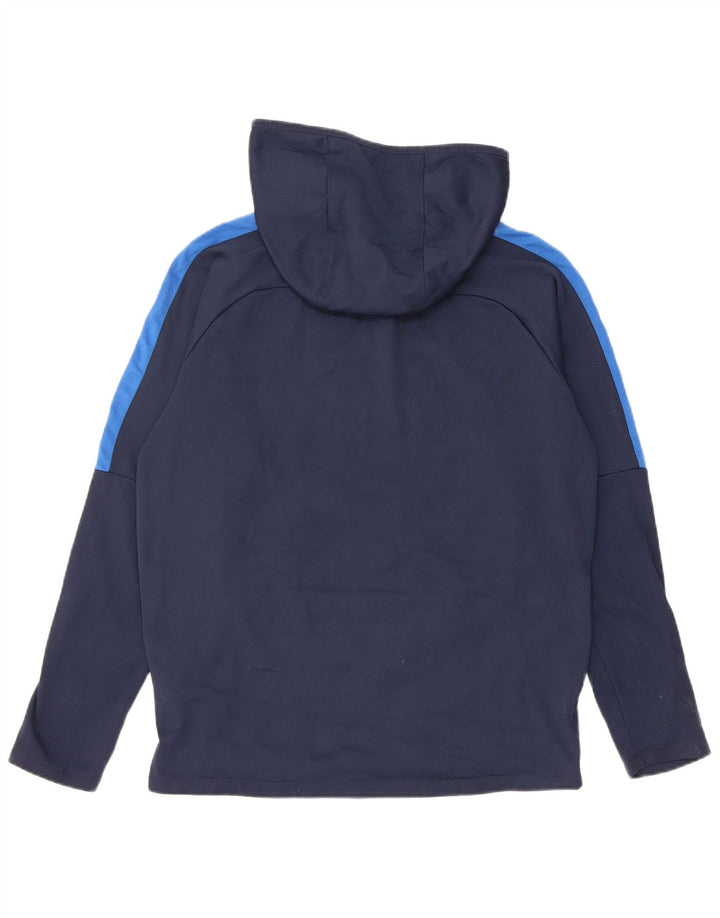 Felpa con cappuccio da uomo Nike Felpa con cappuccio media blu navy color block in poliestere