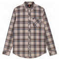 Camicia da uomo Quiksilver piccola in cotone a quadri grigi