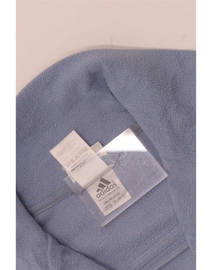 Giacca in pile da donna Adidas UK 18 XL blu poliestere
