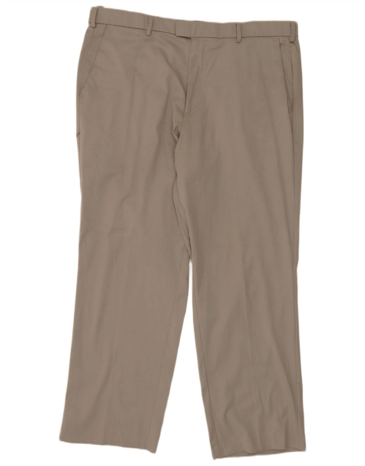 Pantaloni da abito da uomo dal taglio classico Dockers W38 L30 poliestere grigio