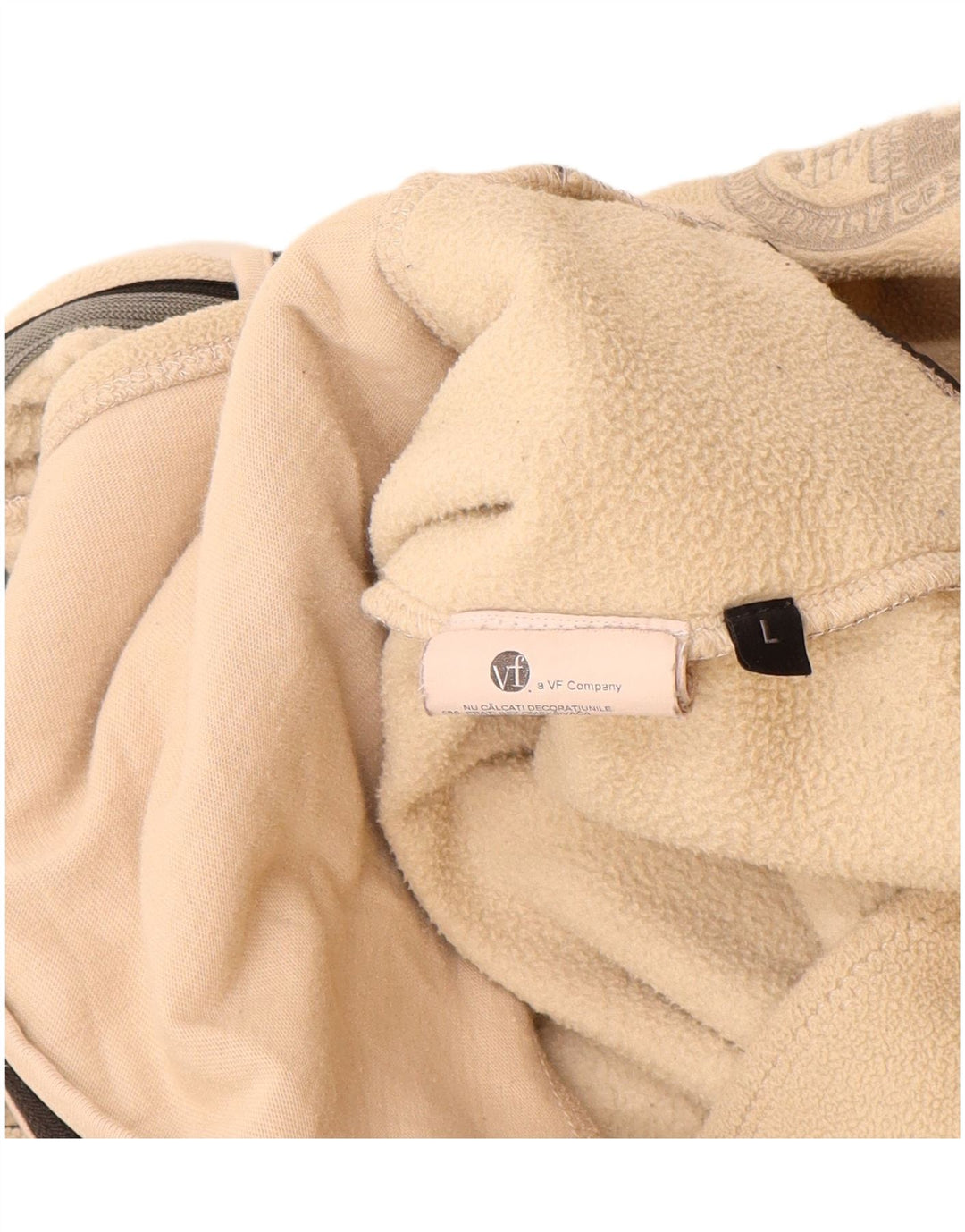 Giacca in pile da donna NAPAPIJRI UK 14 Large Beige Colourblock Poliestere