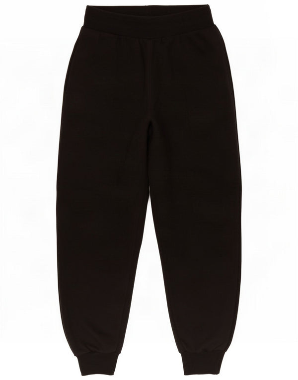 Zara Pantaloni tuta da donna Joggers UK 12 Medio Nero Cotone